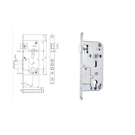 HOBES K 114 P-L 80/50/90 bezp. zámok