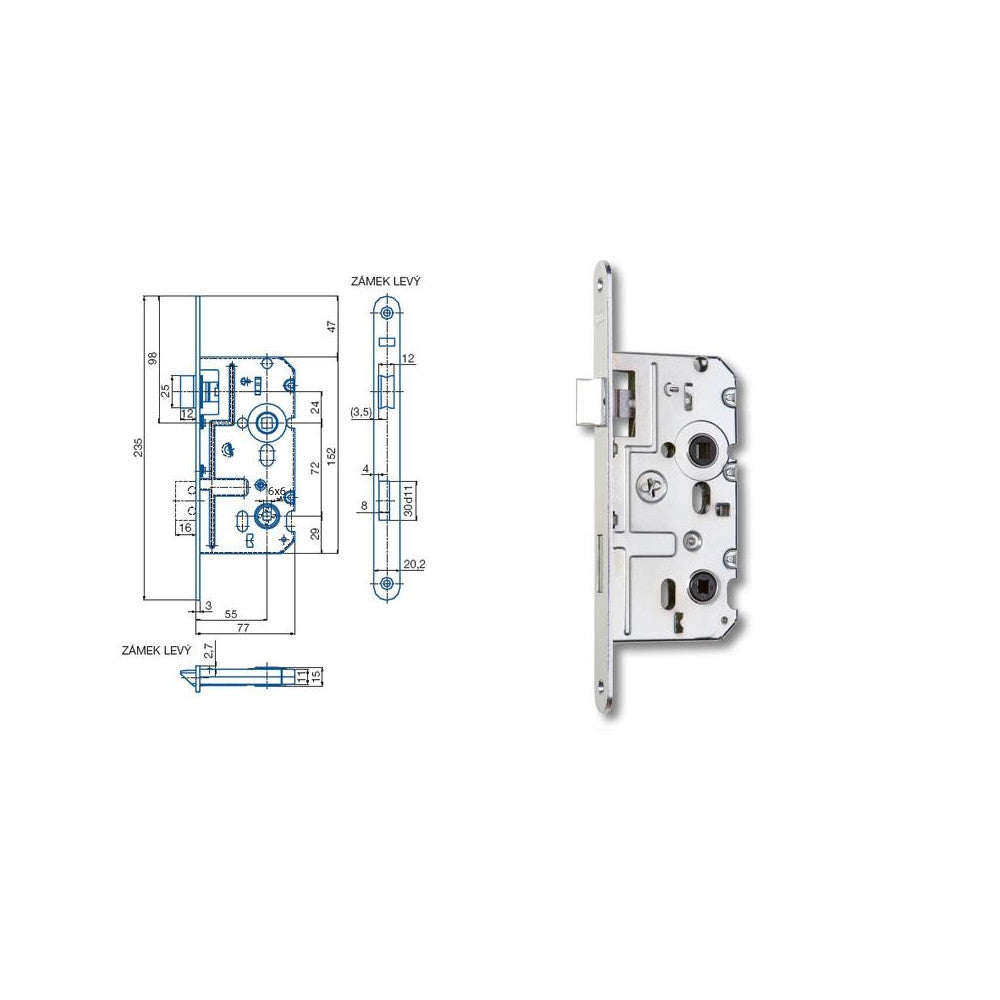 HOBES K 222 77/55/72 WC - P