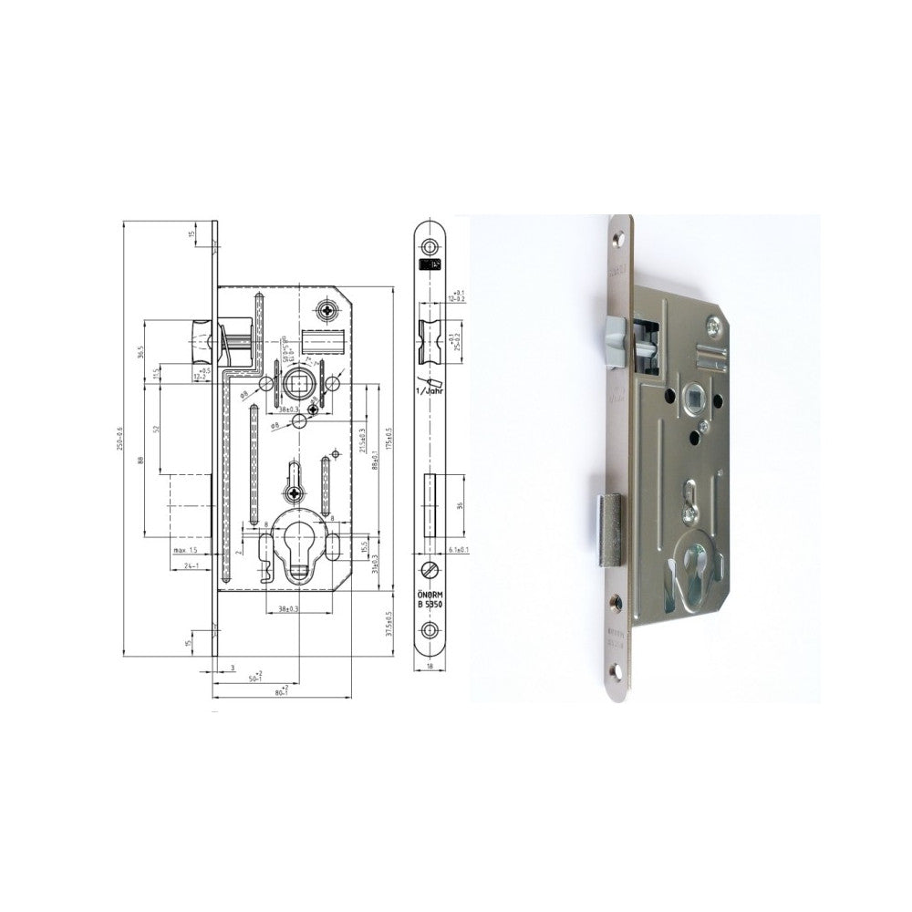 HOBES K 361 P-L 80/50/88 ÖNORM