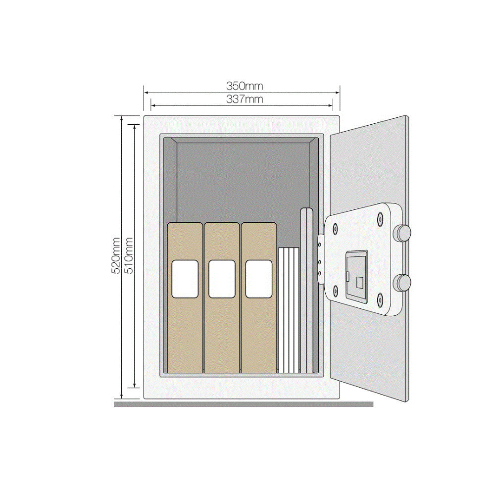 YALE Maximum Security Fingerprint Safe Professional YSFM/520/EG1